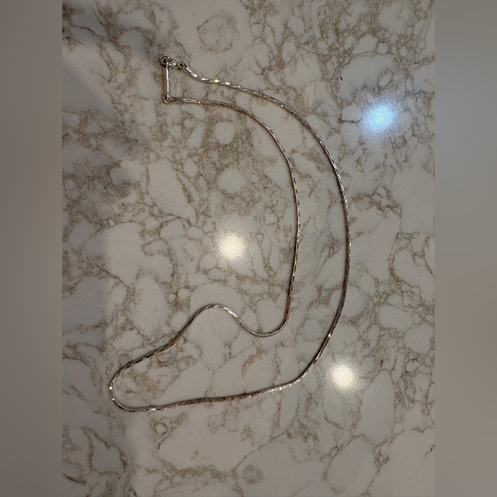 Napier Diamond Cut Silver Tone Necklace